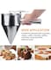 Generic Pancake Batter Dispenser Dough Dispenser Funnel, Silver 26X20Centimeter