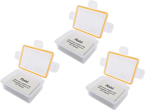 DMK Power LP-E8 Battery 1150mAh for Canon EOS Rebel T2i, T3i, T4i, T5i, EOS 550D, EOS 600D, EOS 650D, EOS 700D DSLR Digital Camera (3Pcs Batteries + 3Pcs Case)