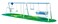 Rbwtoys Durable Outdoor Swing Set With Premium Metal, 5 Kids Garden Playset RW-13108 400&times;150&times;250cm