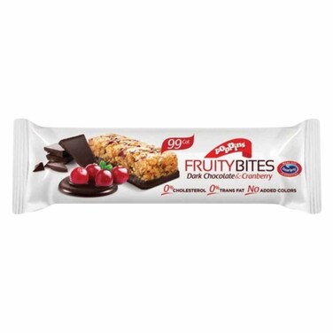 Poppins Fruity Bites Dark Chocolate And Cranberry 25GR