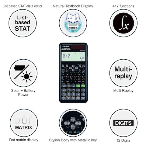 Casio FX 991ES Plus 2nd Edition Technical and Scientific Calculator FX 991ES Plus 2nd Edition Online Carrefour UAE