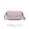 Quilted Crossbody Bag with Chain Accent and Detachable Strap