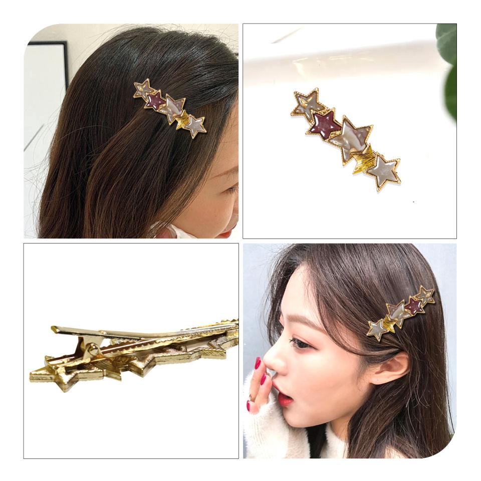 Aiwanto Hair Clips Hair Pin Beautiful Star Hair Clips Hair Accessories For Girls Kids (2Pcs)