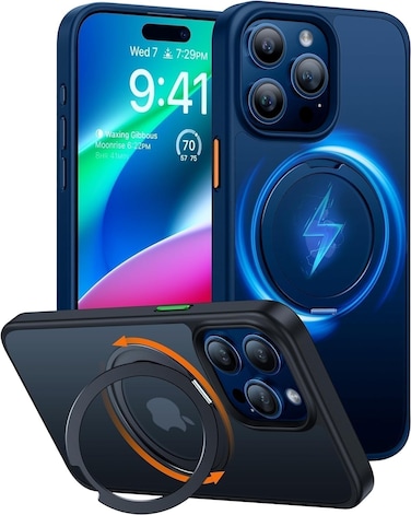 Torras UPRO Ostand Pro Series For iPhone 15 Pro Max Navy Blue