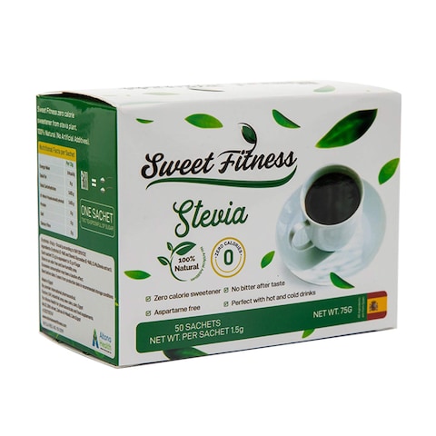 Sweet Fitness Stevia Diet Sugar - 50 Sachets