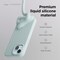 elago Liquid Silicone for iPhone 15 Plus case cover Full Body Protection, Shockproof, Slim, Anti-Scratch Soft Microfiber Lining - Mint