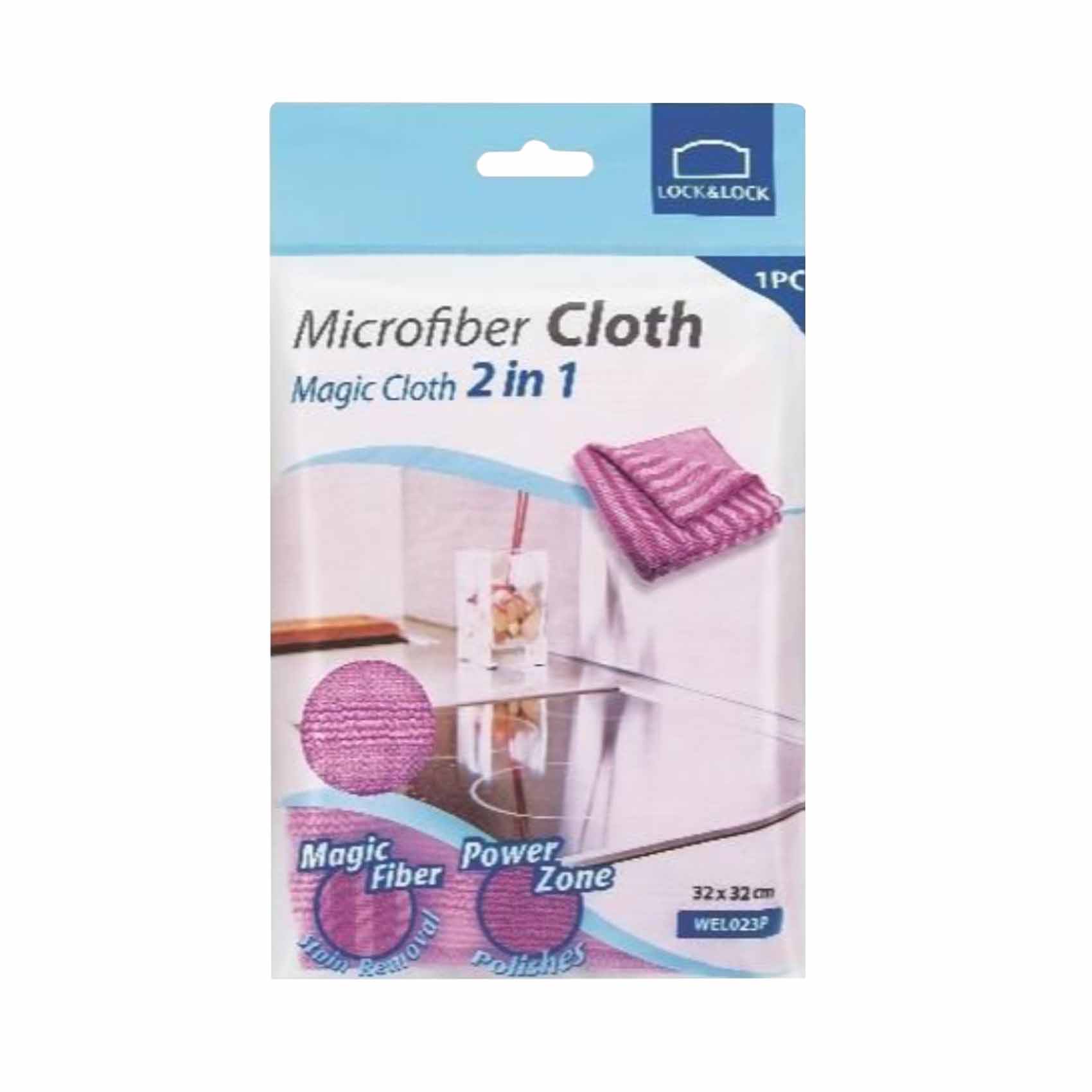 Lock &amp; Lock 2 in 1 Microfiber Kitchen Cleaning Cloth 32x32cm