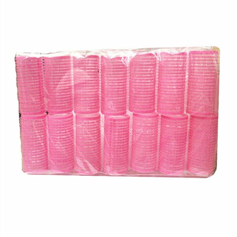 14 Piece Self Grip Hair Roller Curler Set Pink