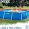 Intex Metal Rectangular Frame Pool, Blue, 3 Mt X 2 Mt, 28272