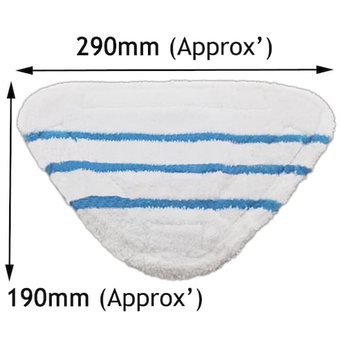 SPARES2GO Washable Cover Pads for Beldray 5-in-1 9-in-1 Steam Cleaner Mop (Pack of 6)