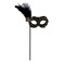 Glittered Eye Mask with Feather Gold
