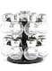 Generic 16-Piece Spice Rack Set Black/Clear/Silver standard