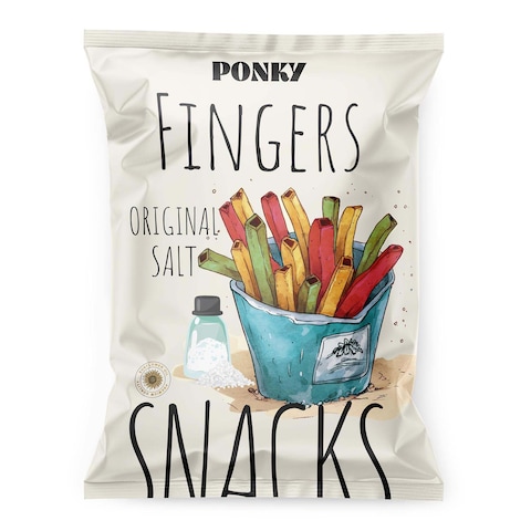Ponky Fingers Original Salt Snack - 60 gram