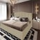 In House Shumt Velvet Bed Frame - Single - 200x90 cm - Beige