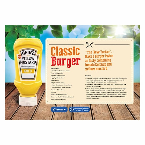 Heinz Yellow Mustard Mild 400ml