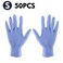 Generic-50 Pcs/Disposable Gloves Thick  Powder-Free Rubber Latex Stretchy Gloves Sterile Food Safe Grade for Home Food Laboratory Use (S)