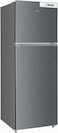 TCL 433 Liters Double Door Top Mount Refrigerator, Total No Frost Fridge &amp; Freezer With Powerful Interior LED Light And Large Crisper Drawer With Humidity Control, Reversible Door, Silver, P433TMN