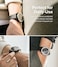 Ringke -  Xiaomi Watch S1 Adhesive Frame Ring Cover   Bezel Styling + Glass Combo   Silver (46-01)