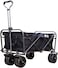 80Kg Foldable Heavy Duty Outdoor Trolley Utility Transport Cart - Black