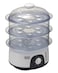 Black+Decker 775W 10 Liter 3-Tier Food Steamer With Timer White