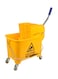 Almufarrej Mini Mop Bucket Wringer Trolley, Yellow/Silver/Blue, 20L