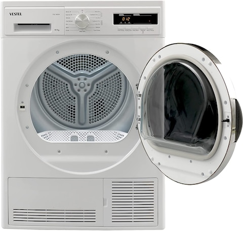 Vestel 9 Kg Front Load Tumble Dryer Condenser 15 Program 1000 RPM White Model TDC9GG4