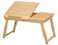 Foldable Wooden Laptop Stand, Adjustable Bamboo Laptop Table Sofa Bed Office Laptop Stand Holder Breakfast Serving Bed Tray, Adjustable Viewing Angle, Cup Holder (55 * 35cm)