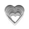 Master Chef Heart Shaped Dough Cutters - 5 Pieces