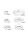 Generic - 6-Piece Silicone Stretch Lids Set White