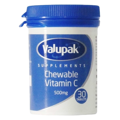 Valupak Vitaminc 500Mg Chew.Tab30&#39;S