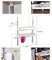 Double layered adjustable kitchen storage shelf
