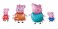 Jollity Peppa pig 4pcs/lot Birthday Party Baby Shower Decoration Peppa George Mummy and Daddy Helium Christmas Theme