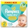 Pampers Aloe Vera Taped Diapers, Size 2, 3-8kg, Jumbo Box, 136 Diapers