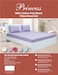 Deyarco Princess Fitted Sheet 2pc-Fabric: Cotton Poly Easy Iron - Color: White-Size:Single 120x200+25cm + 1pc Pillowcase 50x75 cm