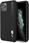 CG Mobile BMW Tone-on-Tone Stripe Silicone Hard Case for iPhone 11 Pro Officially Licensed - Black