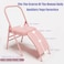 ULTIMAX Yoga Folding Chair with Lumbar Back Support Versatile and Foldable Balance Training Auxiliary Chair-PINK
