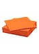 30-Piece 6x6inch Orange Paper Napkins