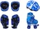 Top Gear Roller Skates Shoes, TG 9008, Adjustable For Kids, Double Row 4 Wheel With All Wheels, Fun For Kids, Blue, Small