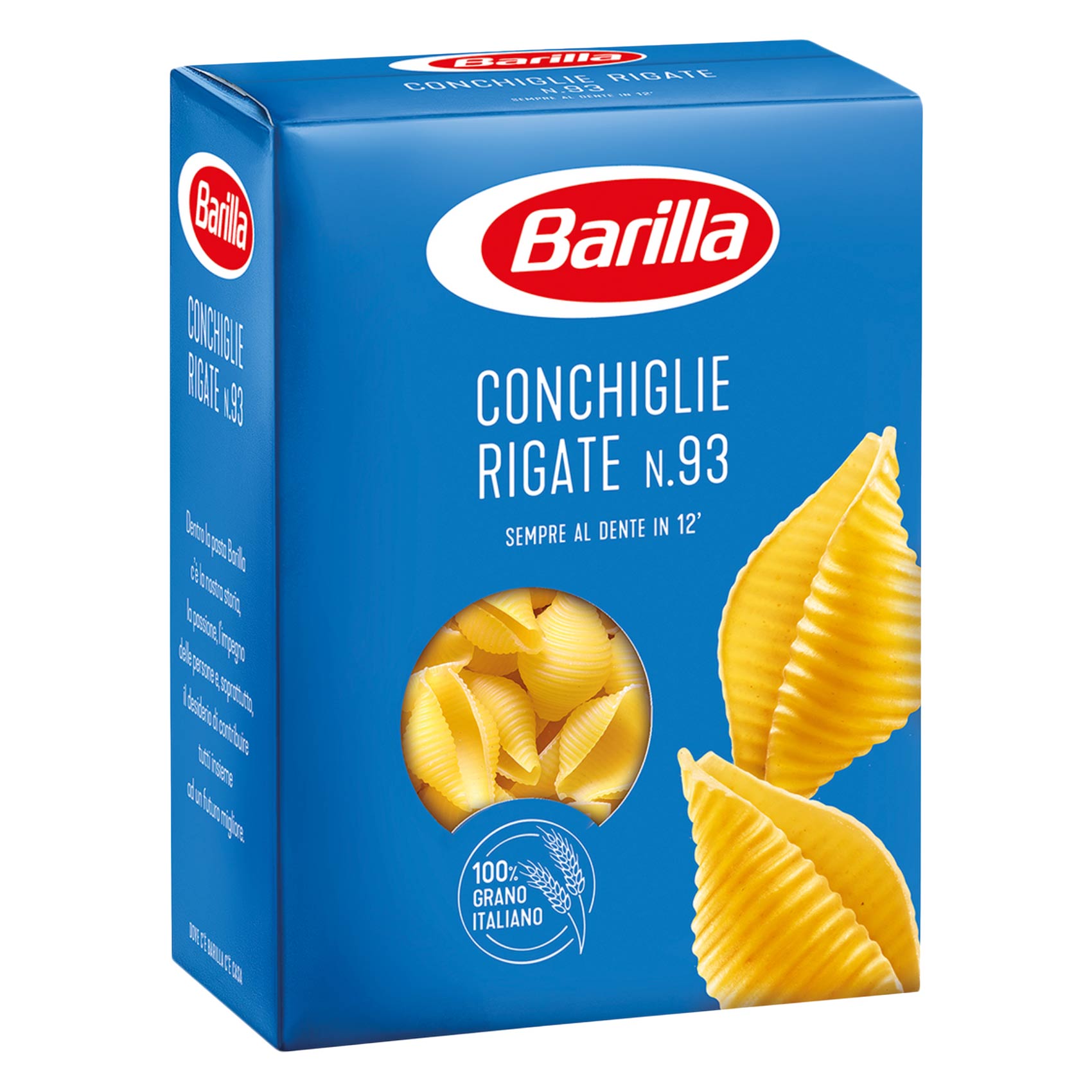 Barilla Conchiglie Pasta Rigate No.93 500 Gram product thumbnail 3
