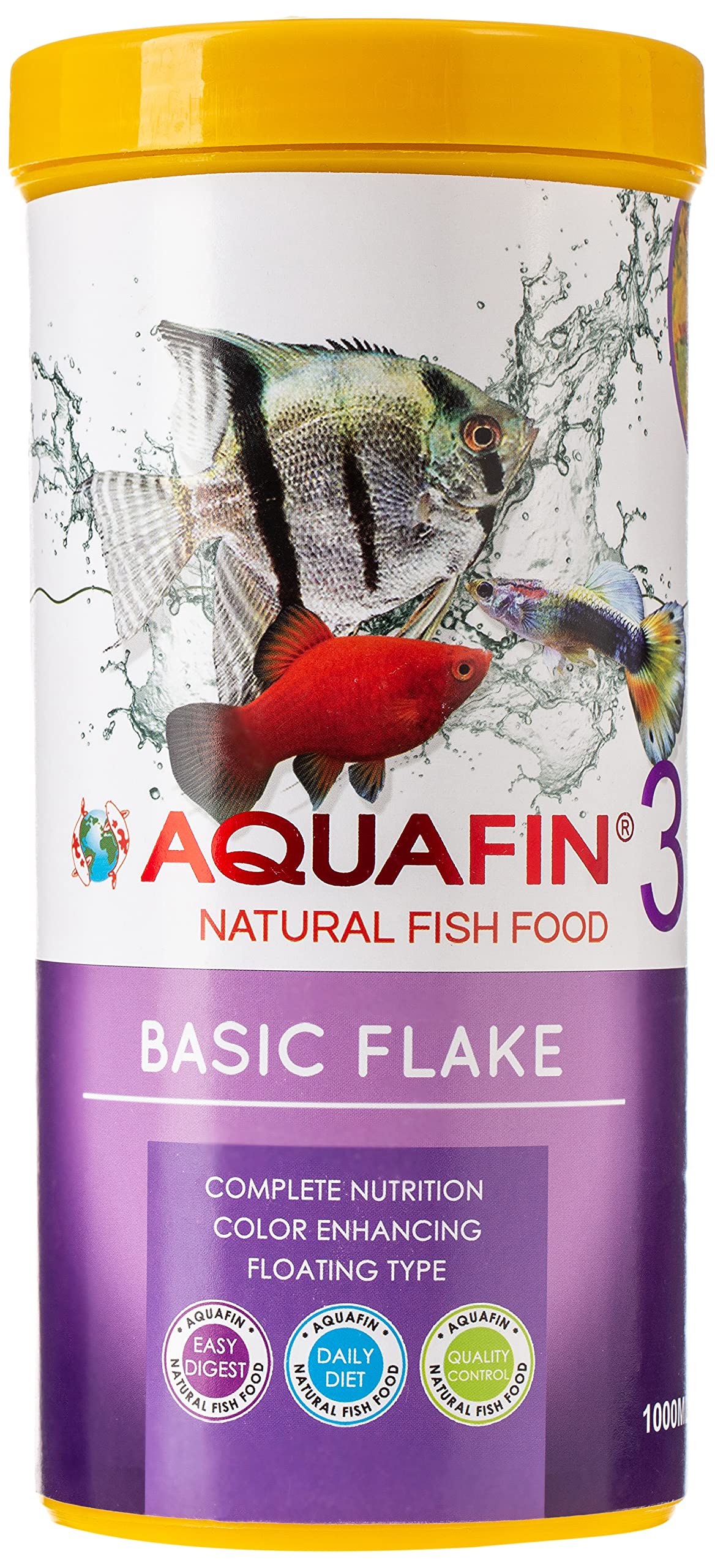 Buy Kw Zone Aquafin Basic Flake Food 1000 Ml Online | Carrefour UAE