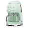 Smeg Drip Filter Coffee Machine DCF02PGUK, 1050 W, 1.4 L, Green, Antislip Base