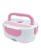 Electric Lunch Box White/Pink 22x15x10centimeter