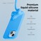 elago Liquid Silicone for iPhone 15 case cover Full Body Protection, Shockproof, Slim, Anti-Scratch Soft Microfiber Lining - Ocean Blue