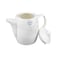 Shallow Hospitality Tea Pot with Cover White 600ml