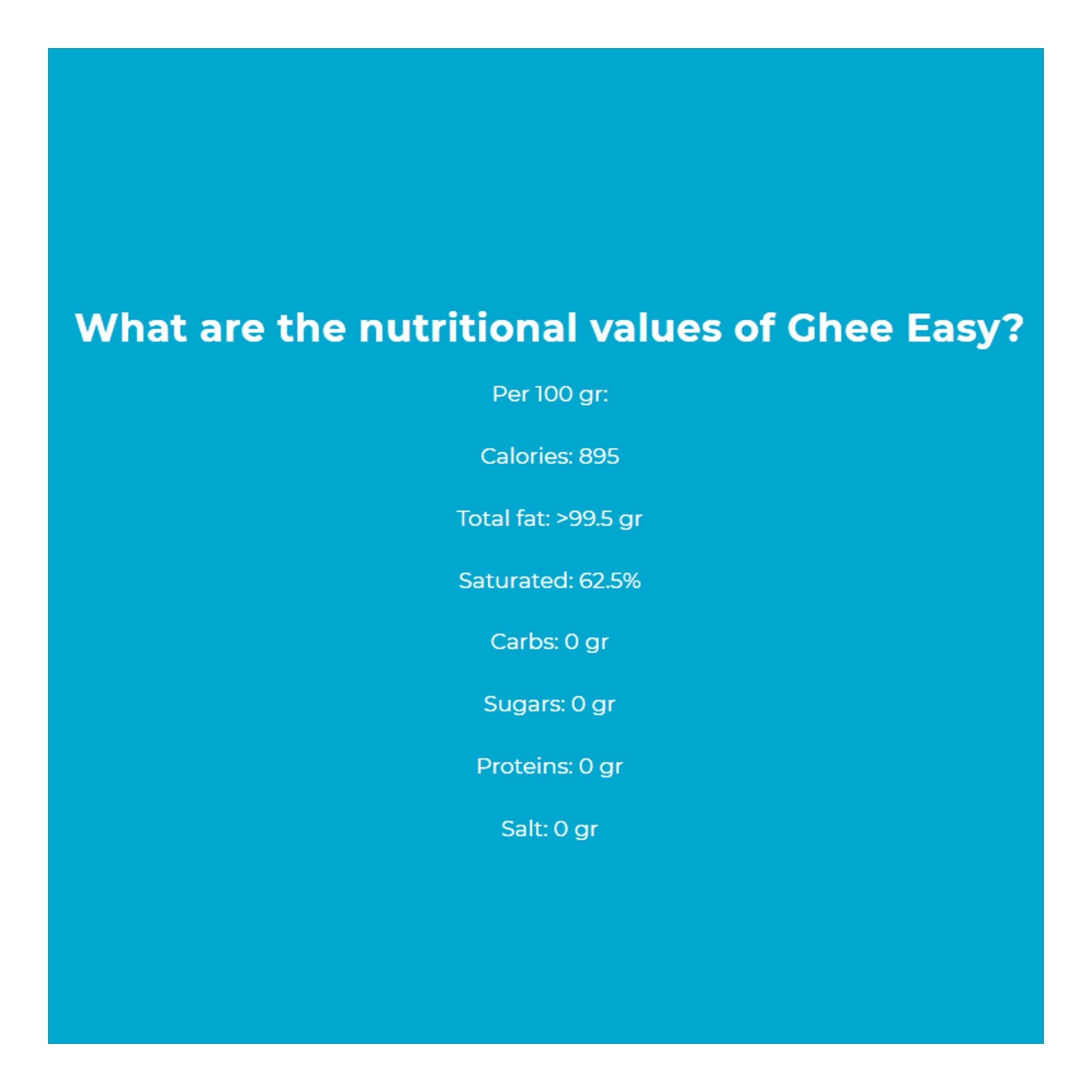 Ghee Easy Organic Coconut Ghee 245g