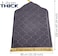 Fabienne Embossed Prayer Mat Maroon 80x120cm Large Size Anti-Slip Velvet Top Thick Padded Prayer Rug Dome Design Sajadah Prayer Carpet for Men Women Eid Gift Ramadan