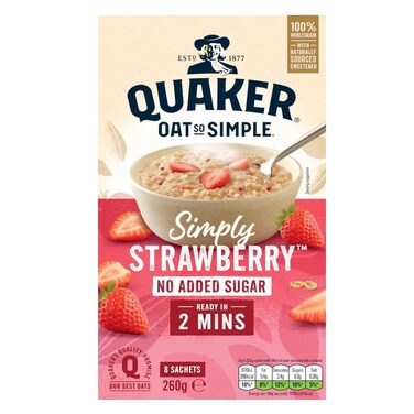 Quaker Oat So Simple Simply Strawberry Porridge 260g