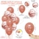 Party Propz 25Pcs Rose Gold Happy Birthday Foil Balloon, Confetti And Metallic Balloons Combo For Birthday Decoration Items For Girls