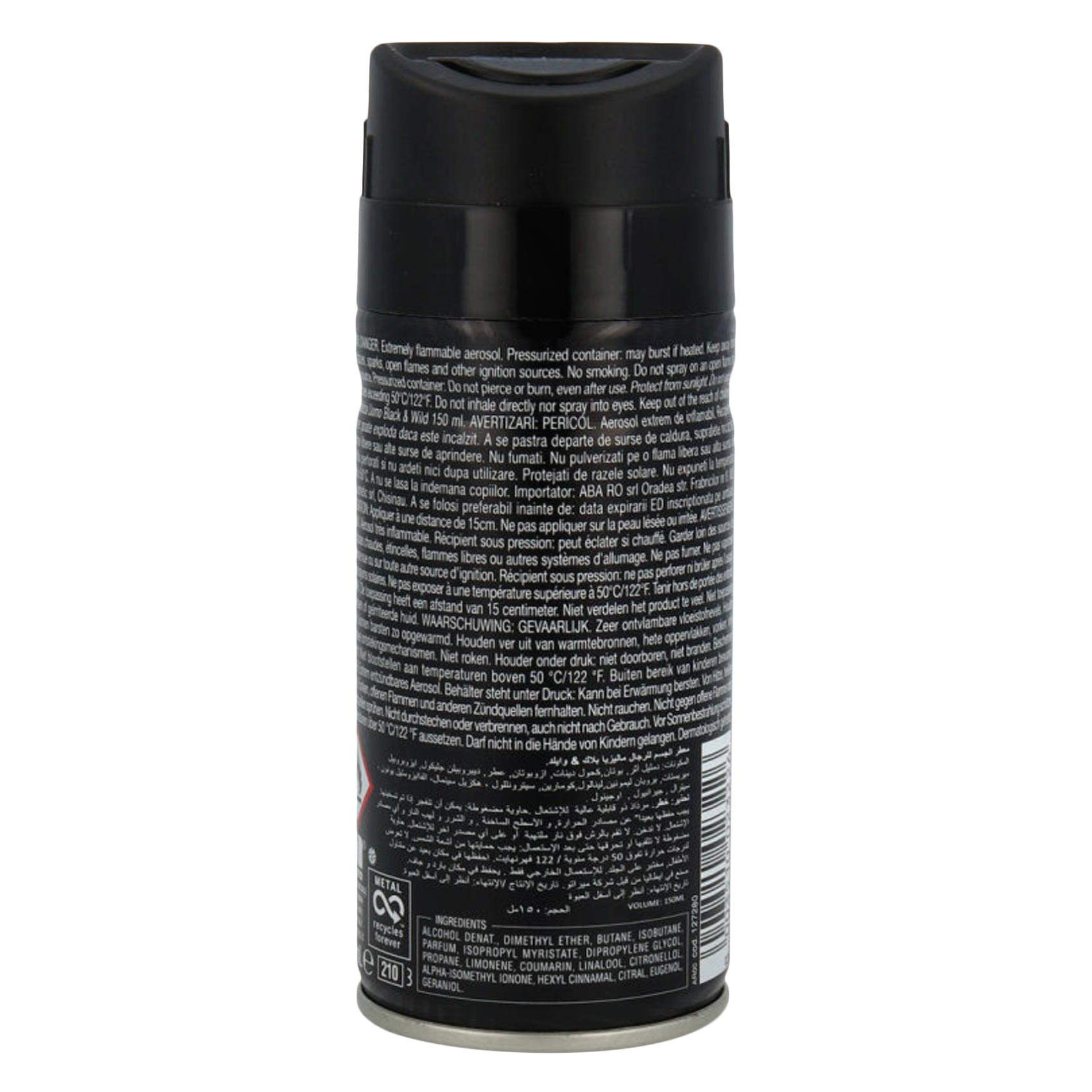 Malizia Eau Deodorant Uomo Black And Wild For Men 150 Ml product thumbnail 2