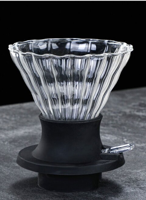 قمع تقطير V60 و نقع القهوة مع صمام بطريقة كليفر مقاس 02